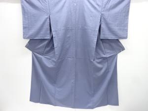 一つ紋手織り紬単衣着物